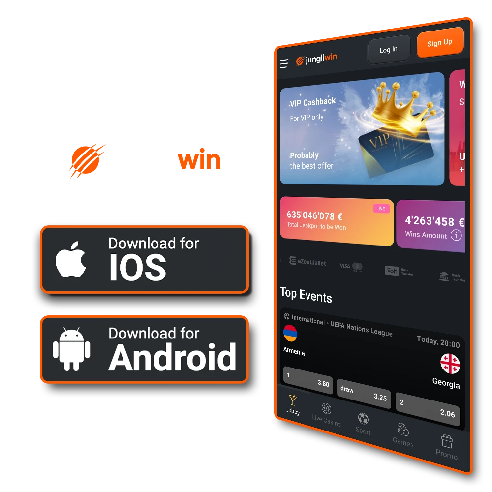 Gebruik de unieke Jungliwin app voor je gok- en gamingbehoeften, waar je ook bent.
