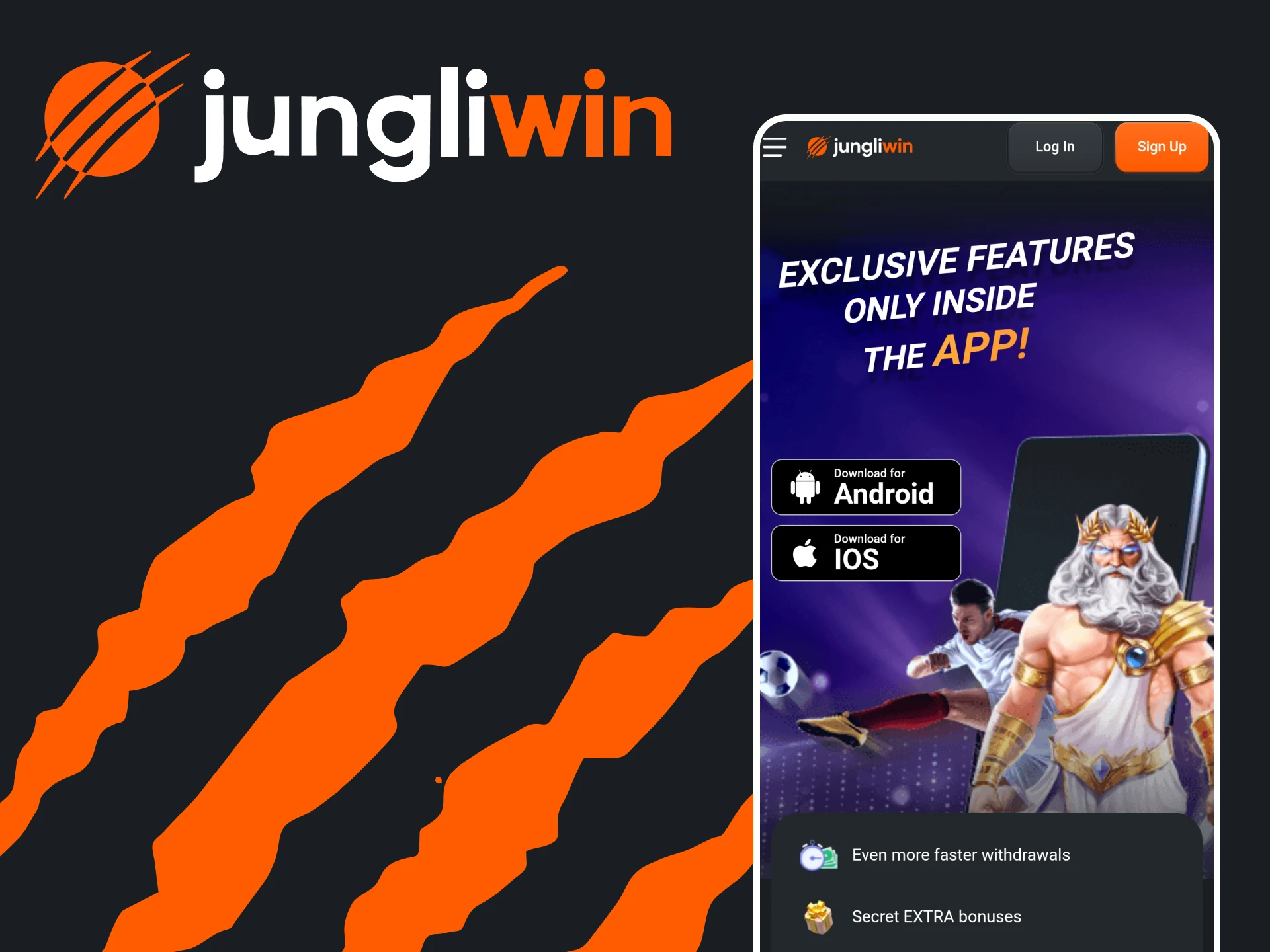 Download de Jungliwin-applicatie naar uw apparaat.
