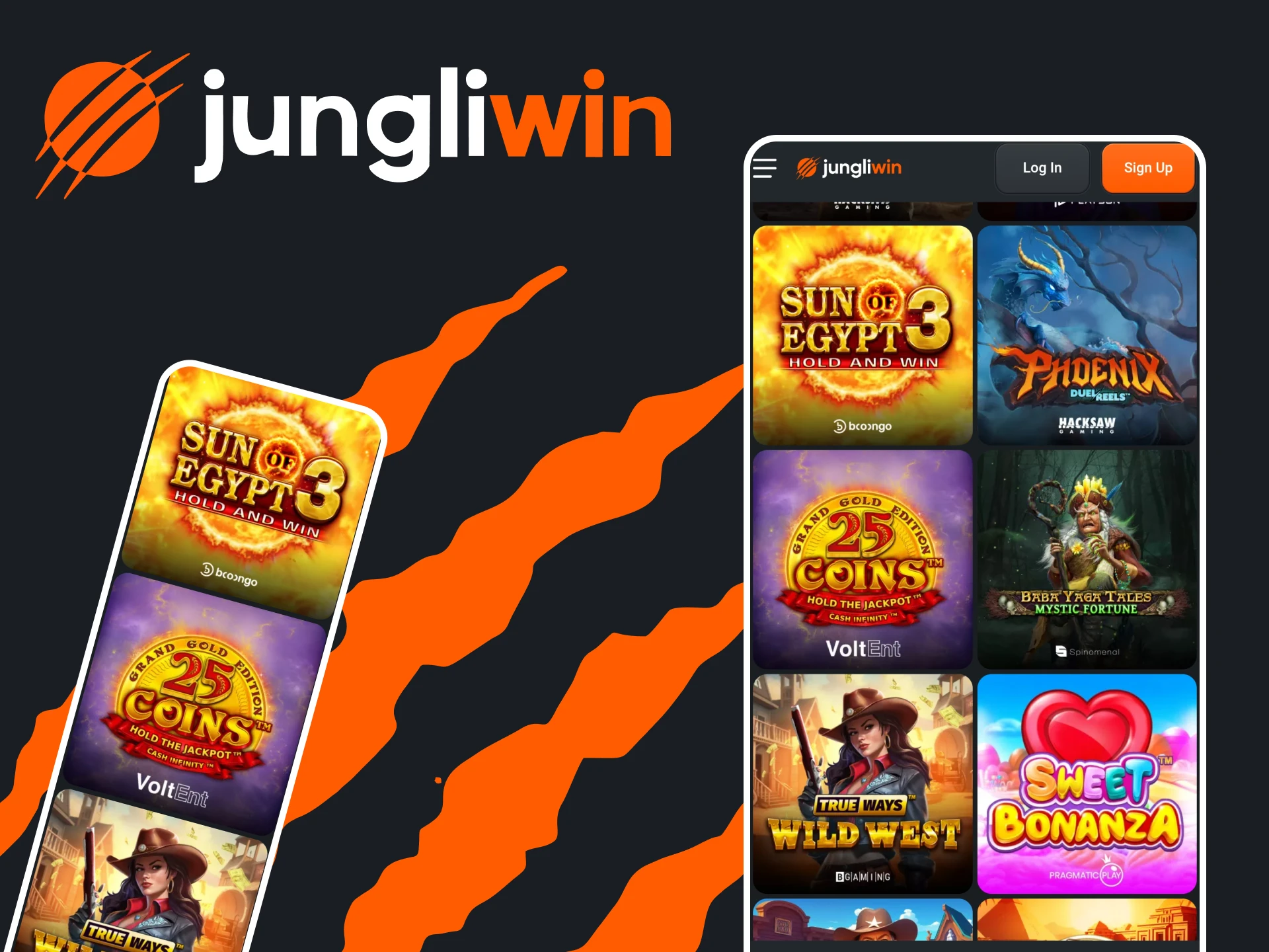 Speel casinospellen op de Jungliwin-app.