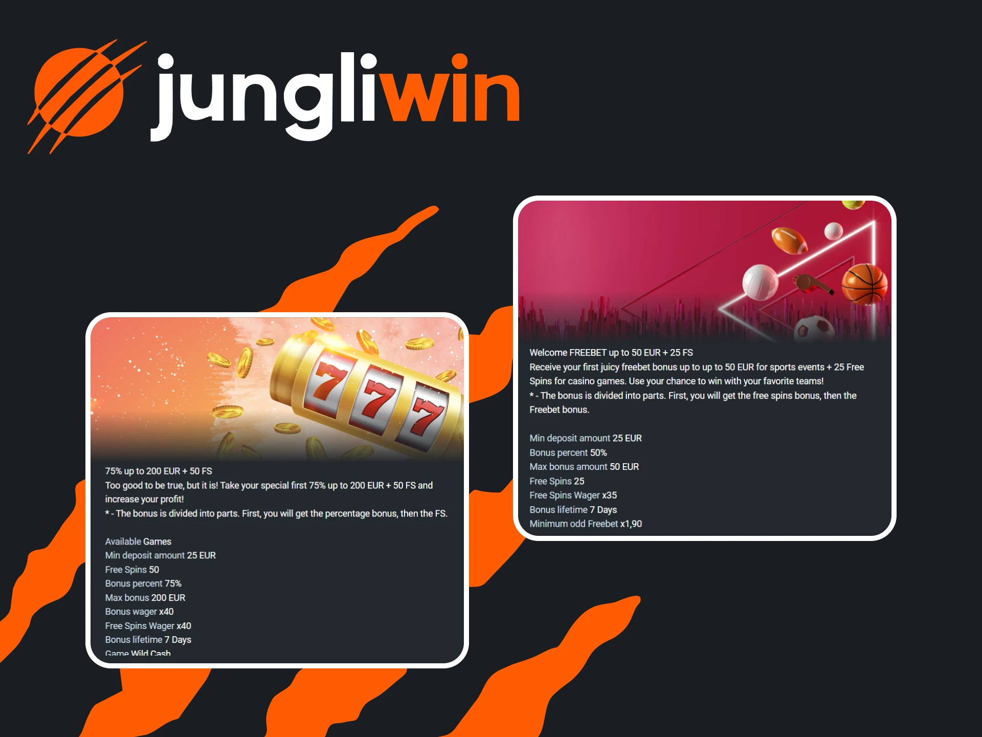 Bestudeer de bonusvoorwaarden bij Jugnliwin.