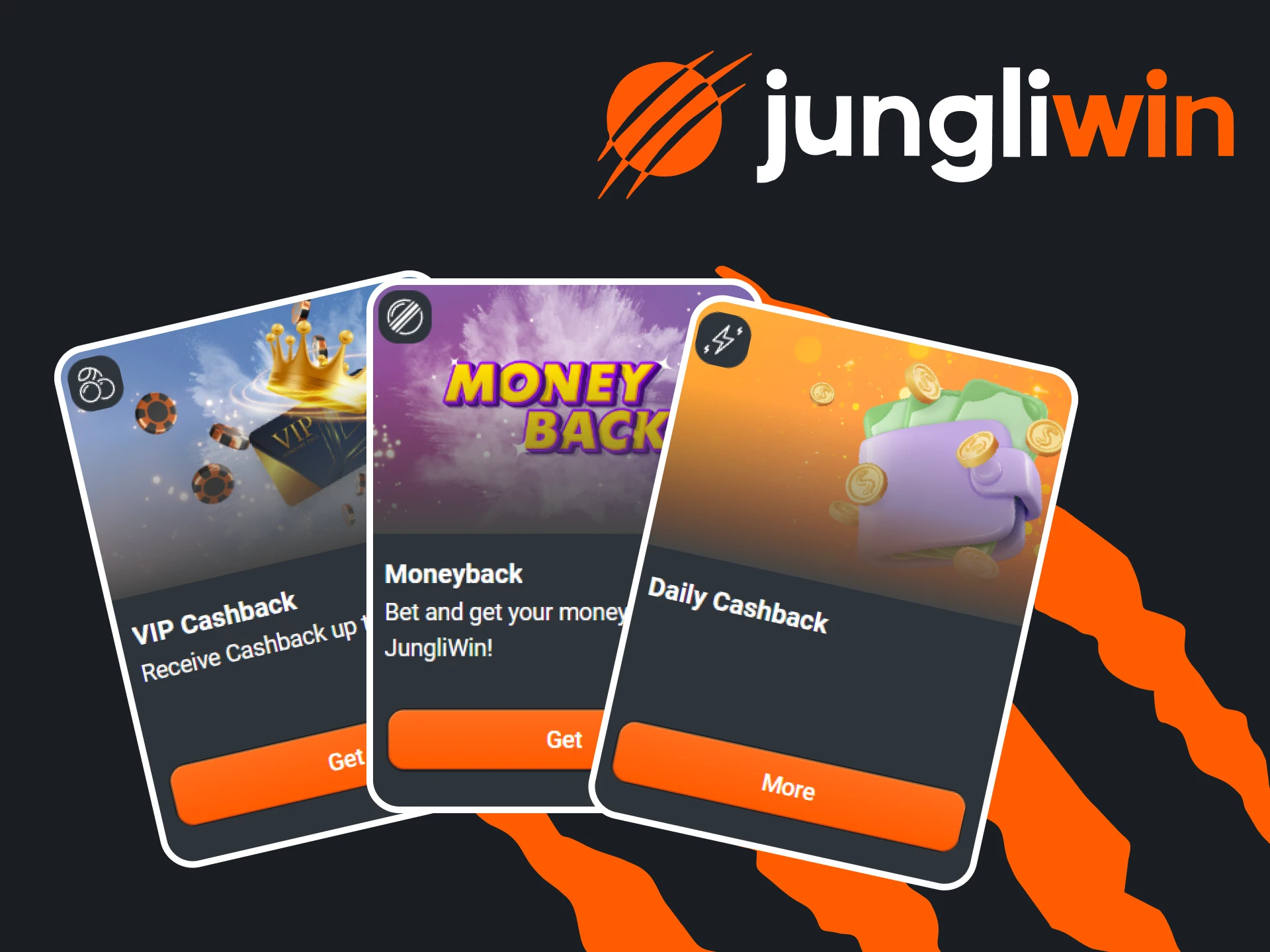 Jungliwin geeft cashback.
