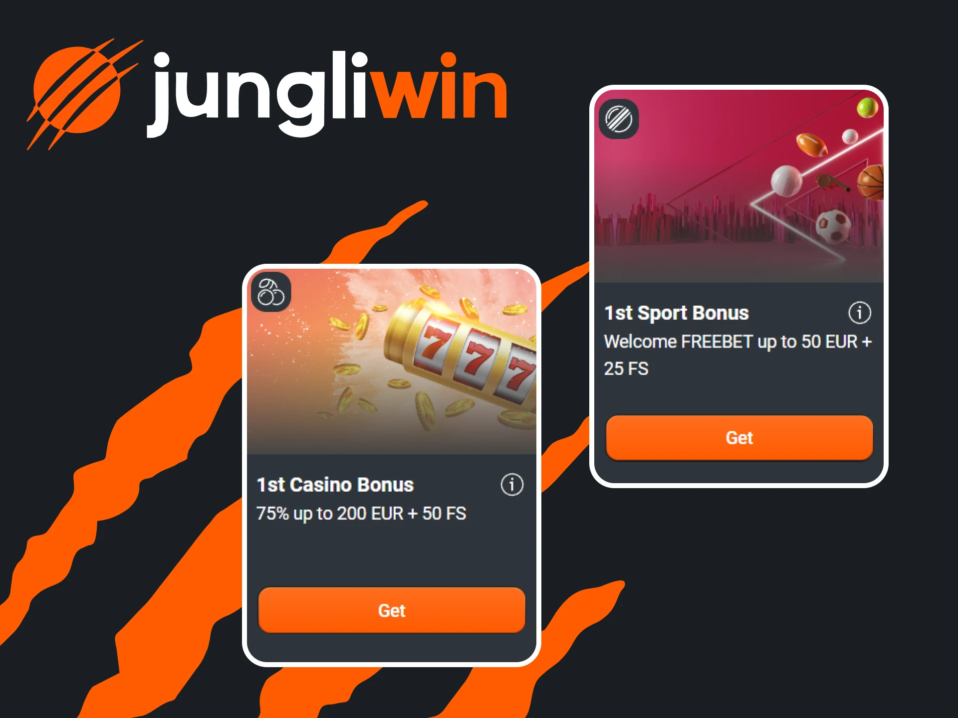 Jungliwin geeft welkomstbonussen.