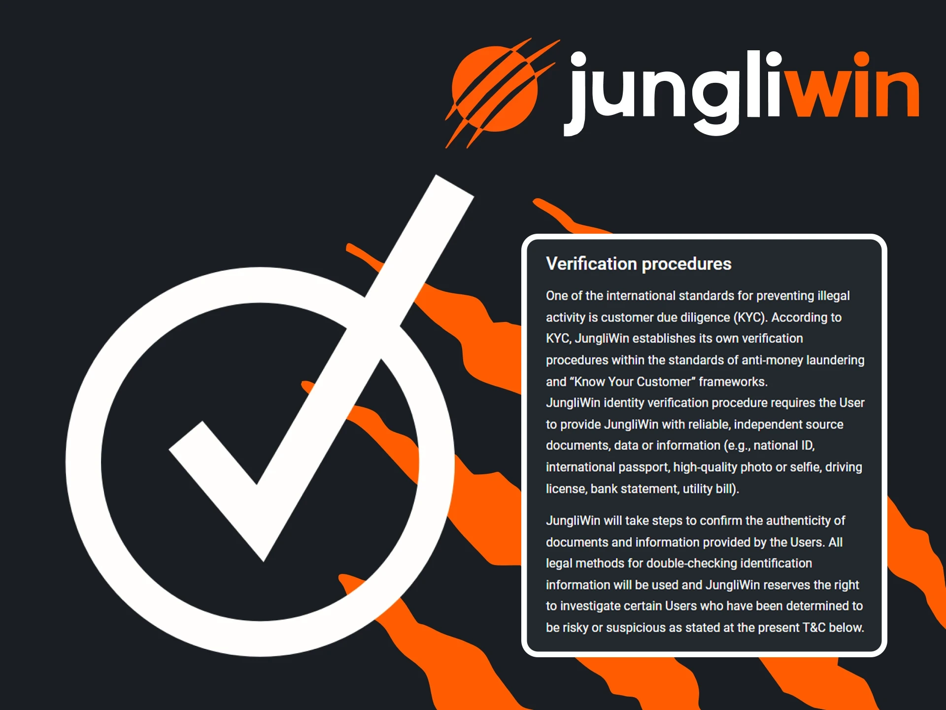 Vul alle gegevens van de Jungliwin-website in.