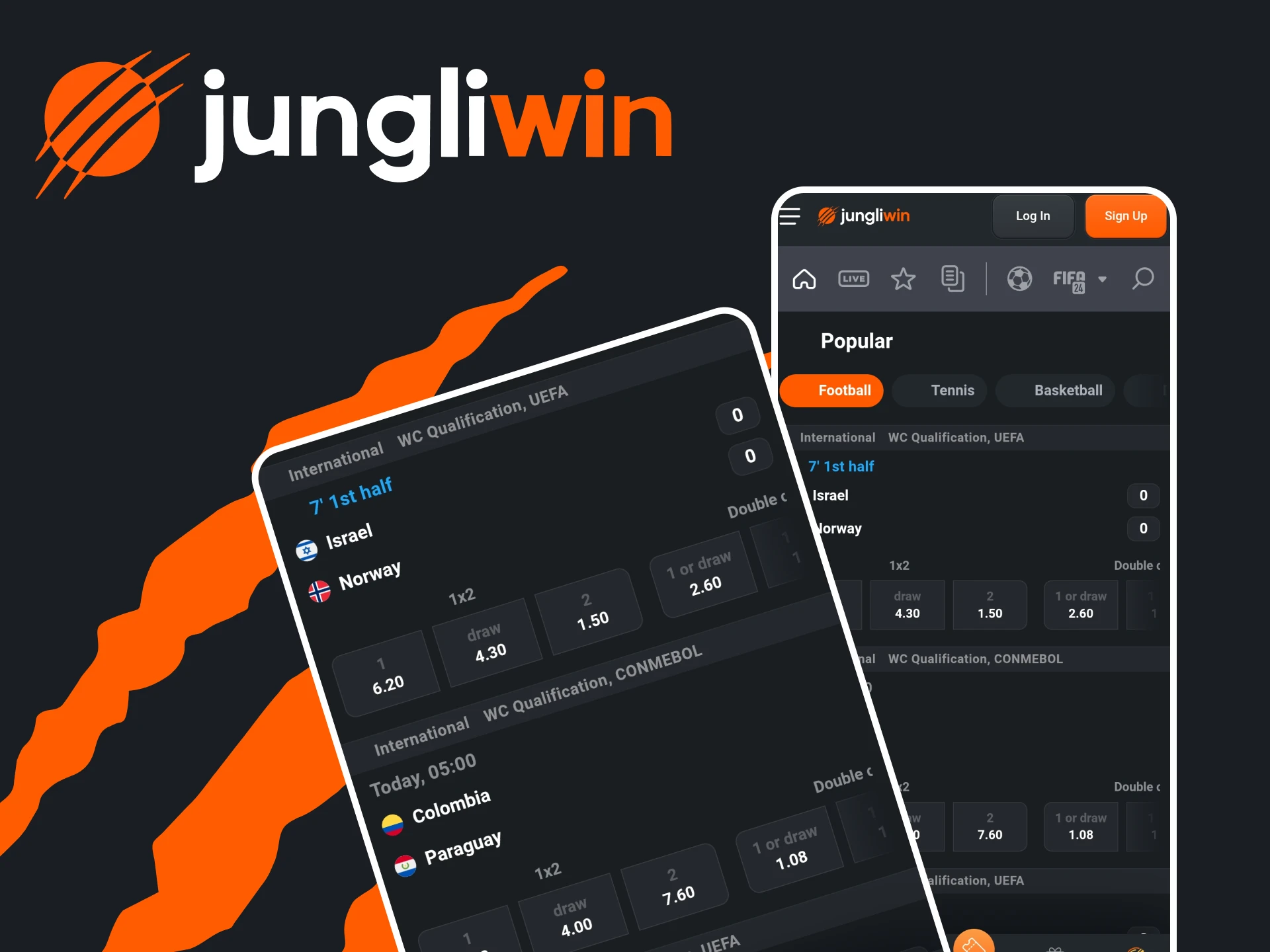 Wed op sport met de Jungliwin-app.