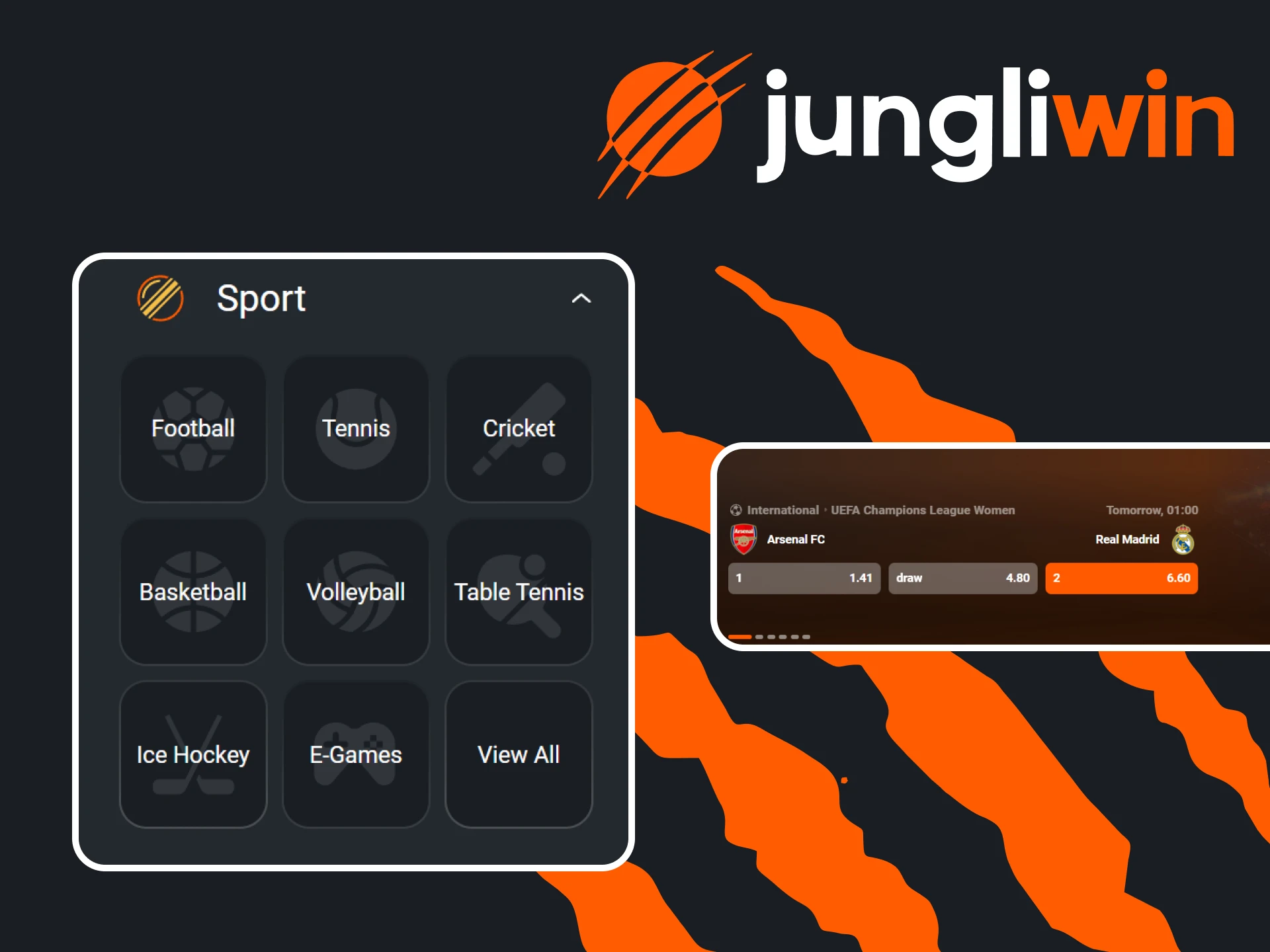 Wed op sport met Jugnliwin.